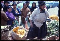 Local women shopping at open market