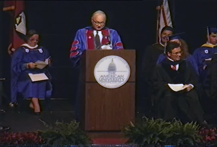 Maurice Strong Commencement Address, 95th Commencement, School of Public Affairs and School of International Service, Spring 1992