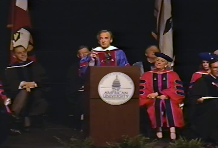 Elie Wiesel Commencement Address, 95th Commencement, College of Arts and Sciences, Spring 1992
