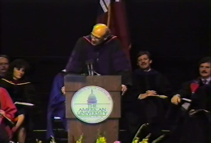 Alan K. Simpson Commencement Address, 89th Commencement, Kogod School of Business, School of International Service, and School of Public Affairs, Spring 1989