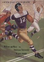 William and Mary vs. American University football program, 23 October 1937