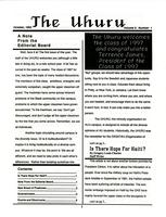 UHURU, Volume 03, Issue 01, 1993