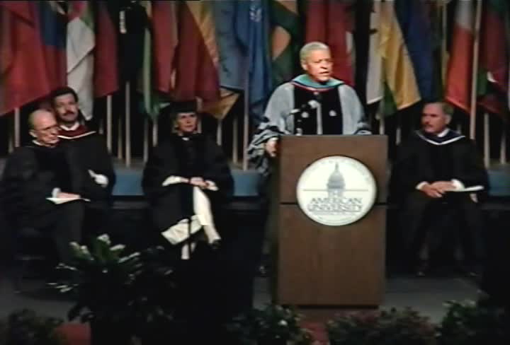 Clifton R. Wharton, Jr. Commencement Address, 97th Commencement, School of International Service, Spring 1993
