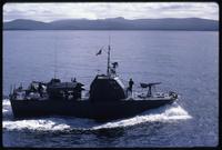 Lateral view of pilot naval boat