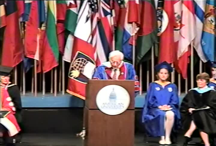 Alfred Kazin Commencement Address, 101st Commencement, College of Arts and Sciences, Spring 1995