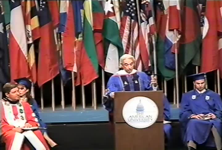 Charles E. Guggenheim Commencement Address, 101st Commencement, School of International Service and School of Communication, Spring 1995