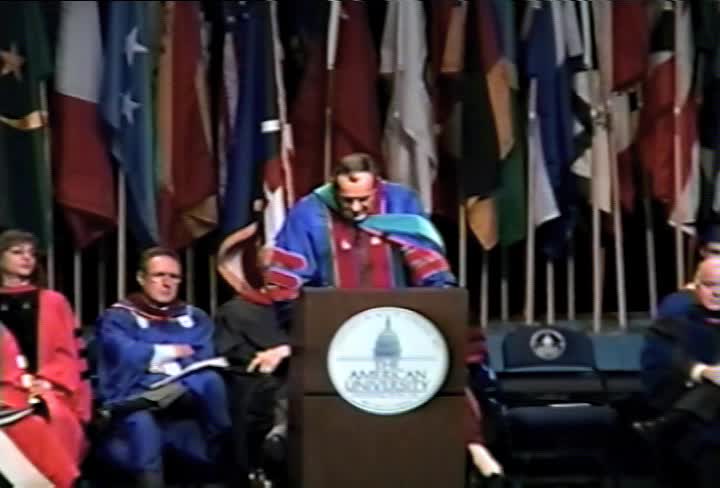 Michael Armacost Commencement Address, 103rd Commencement, School of International Services and School of Communication, Spring 1996