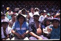 Baseball fans at a game in Managua, Nicaragua