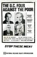 The D.C. four against the poor: Richard Nixon, Abraham Ribicoff, Wilbur Mills, Russell Long; Stop these men!