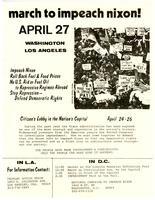 March to impeach Nixon! April 27, Washington / Los Angeles