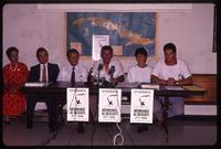 Brothers to the Rescue members holding a press conference, Miami, Florida