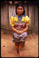 A Kuna woman wearing traditional clothing, Darien Gap, Panama