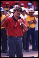 Daniel Ortega addressing his supporters during his re-election campaign, Cuidad Dario, Nicaragua