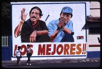 Billboard depicting President Daniel Ortega and Vice President Sergio Ramírez, Managua, Nicaragua