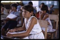 Students sitting at their desks in a public school, Nicaragua