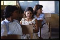 Students sitting in a classroom at a public school, Nicaragua