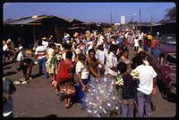 A busy outdoor market scene, Managua, Nicaragua