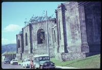 Lateral view of church ruins in Cartago