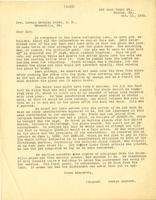 Letter from George Lambert to Horace Greeley Dodds, 1922 October 11