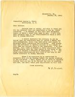 Letter from Horace Greeley Dodds to Lucius C. Clark, 1923 January 30