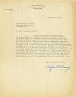 Letter from Clifford Crump to Lucius C. Clark, 1926 November 10