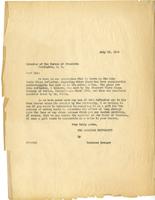 Letter from H.E. Walter to Frank A. Taylor, 1934 July 19