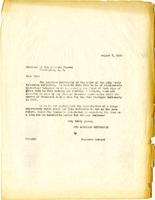 Letter from H.E. Walter to Lyman J. Briggs, 1934 August 07