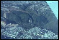 Aerial view of Guatemala City from airplane