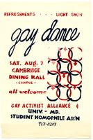 Gay dance Saturday August 7
