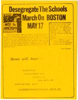 Desegregate the schools, march on Boston May 17