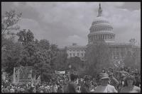 Anti-nuclear power demonstrators gather on the U.S. Capitol Grounds in Washington, D.C., 06 May 1979
