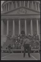 Federal employees demonstrate on the steps of the U.S. Capitol Building, Washington, D.C., May 1970