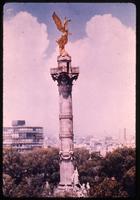 View of top of El Ángel de la Independencia monument