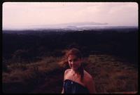 Isabel MacDonald with Lake Managua in background