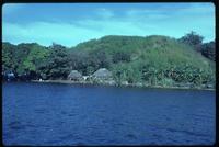 Small huts and palm trees near Lake Nicaragua