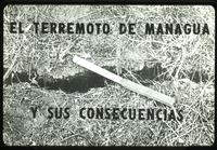 Front cover of "El Terremoto de Managua y Sus Consecuencias" book