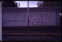 Graffiti on wall in support of Edén Pastora