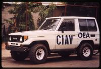International Support and Verification Commission-Organization of American States jeep in Estelí