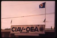Close view of CIAV-OEA sign at headquarters 