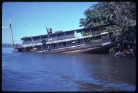 Sinking old ferry in Lake Nicaragua 