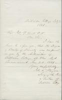 Letter from Secretary of the Board of Trustees at Dickinson College to John F. Hurst, 03 July 1866