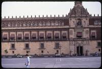Lateral view of Presidential palace in Mexico City