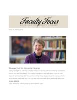 Faculty Focus, Issue 13, Spring 2019