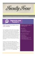 Faculty Focus, Issue 03, Spring 2015