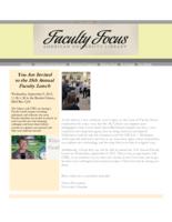 Faculty Focus, Issue 05, Fall 2015