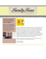 Faculty Focus, Issue 06, Winter 2015