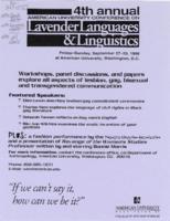 4th Lavender Languages _ Linguistics fyler 