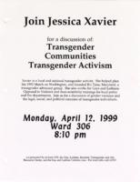 Jessica Xavier Transgender Activism Flyer