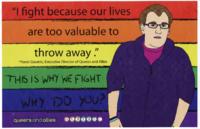 Queers and Allies quote flyer
