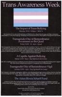 Trans Awareness Week Events Flyer